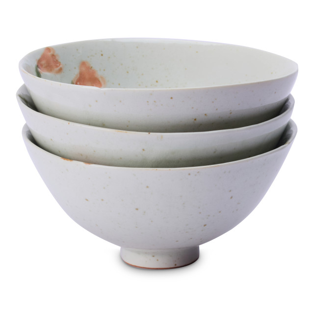 Humble & Mash Nostalgia Stoneware Bowls, Set of 3 stacked