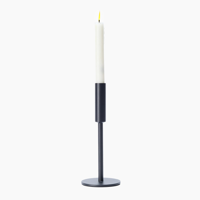 Thread Office Black Iron Single Dinner Candle Holder - Tall