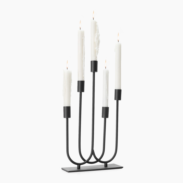 Thread Office Black Iron Multi Dinner Candle Holder