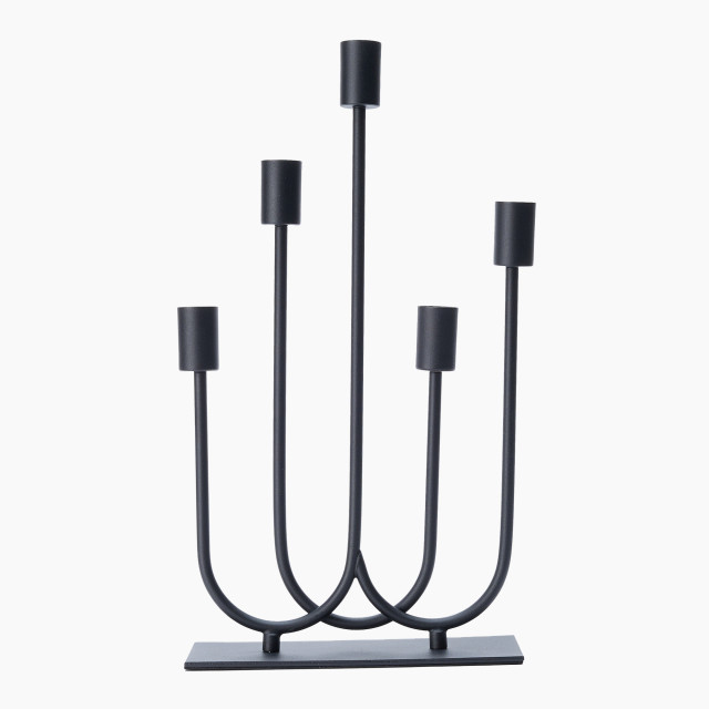 Thread Office Black Iron Multi Dinner Candle Holder