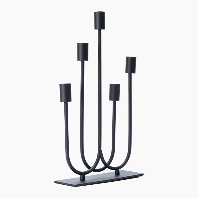 Thread Office Black Iron Multi Dinner Candle Holder