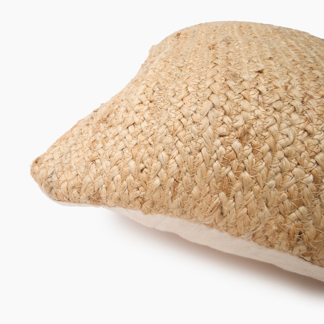 Thread Office Jute Woven Scatter Cushion, 40cm x 60cm