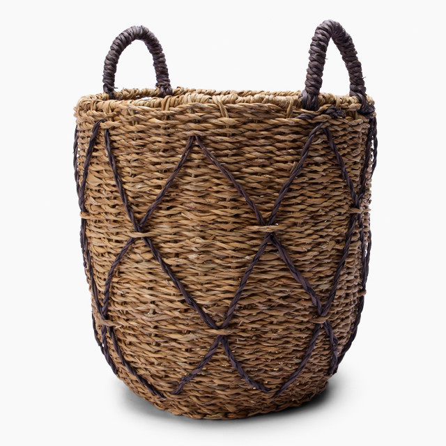 Thread Office Criss Cross Round Basket - Large