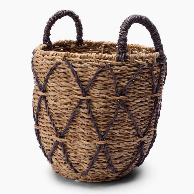 Thread Office Criss Cross Round Basket - Medium