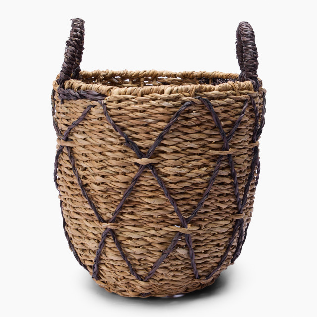 Thread Office Criss Cross Round Basket - Medium