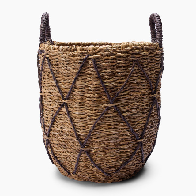 Thread Office Criss Cross Round Basket - Large