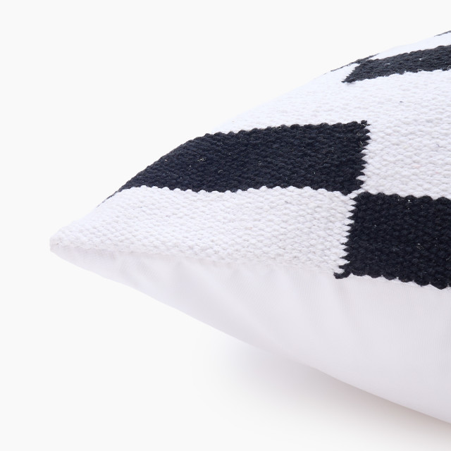 Thread Office Monochrome Steps Scatter Cushion, 60cm x 60cm