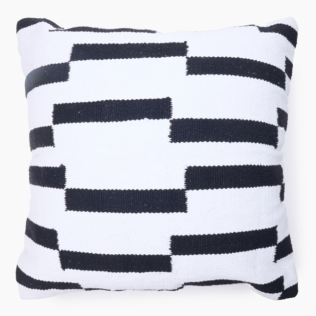Thread Office Monochrome Steps Scatter Cushion, 60cm x 60cm
