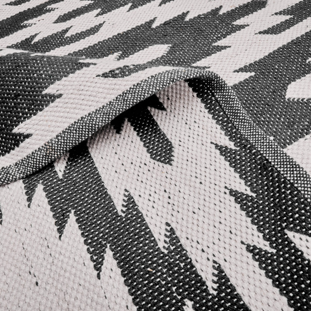 Thread Office Outdoor Woven Ikat Area Rug, 160cm x 230cm - Mono