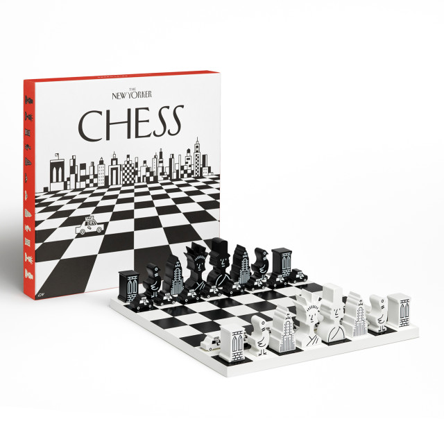Printworks The New Yorker Chess Set angle
