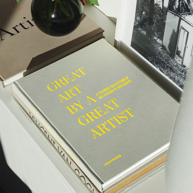 Printworks Great Art Frame Book - Beige on the table