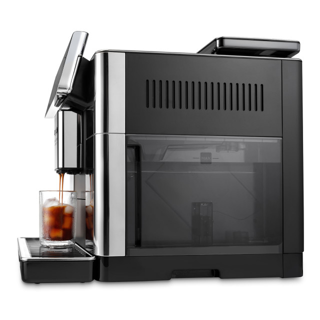 DeLonghi PrimaDonna Aromatic Bean to Cup Coffee Machine, ECAM630.75.TM angle