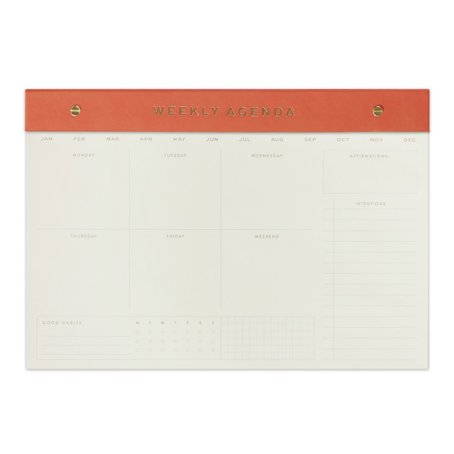 Designworks Ink Chilli Weekly Agenda Notepad