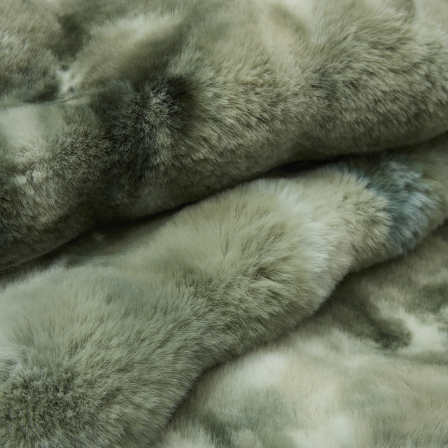 Thread Office Luxury Fur Blanket, 200cm x 220cm - Forest Green