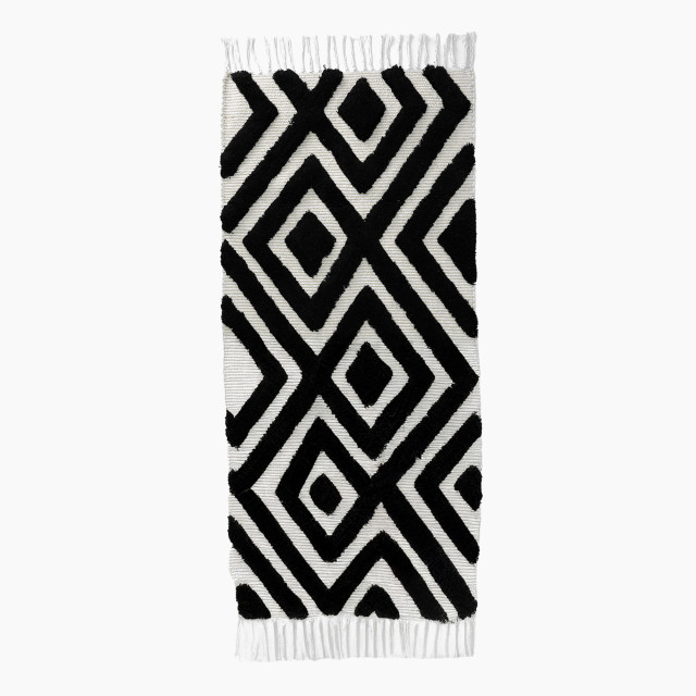 Thread Office Black Diamond Bath Mat, 60cm x 140cm