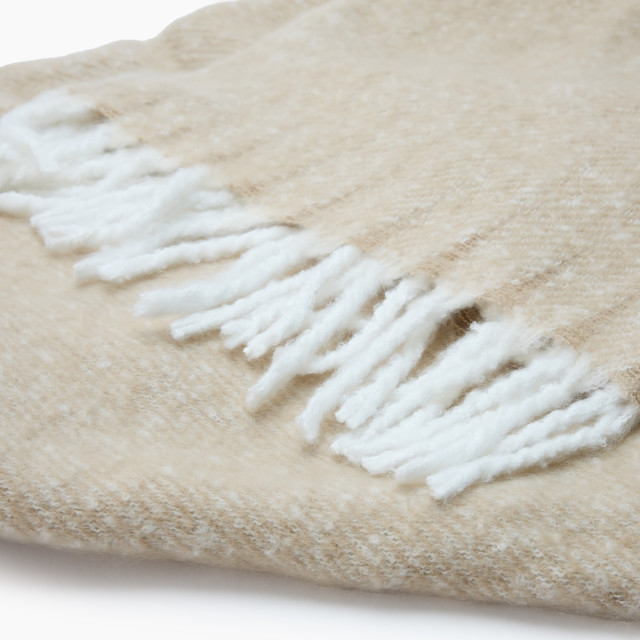 Thread Office Faux Mohair Mocha Throw, 140cm x 180cm