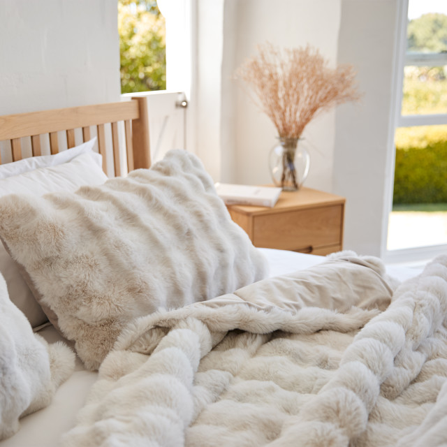 Thread Office Natural Lux Fur Comforter - King/Super King