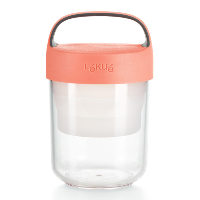 Lekue Jar To Go, 400ml - Pink