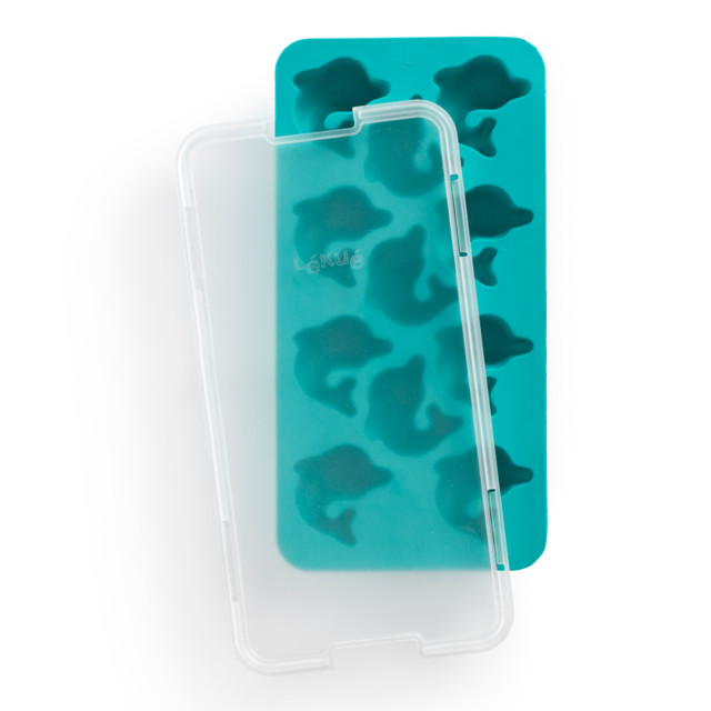 Lekue Dolphin-Shaped Ice Cube Tray with Lid