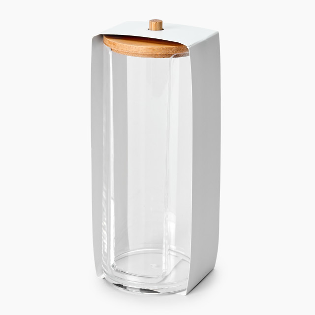 Thread Office Bamboo & Acrylic Cotton Pad Holder
