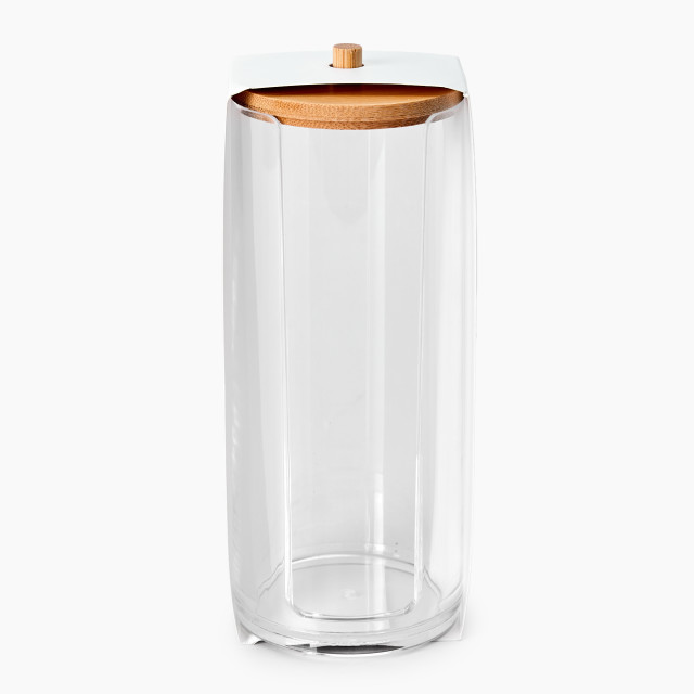 Thread Office Bamboo & Acrylic Cotton Pad Holder