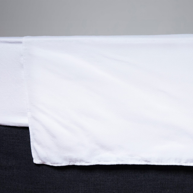 Thread Office White Brushed Cotton Flat Sheet - Double/Queen