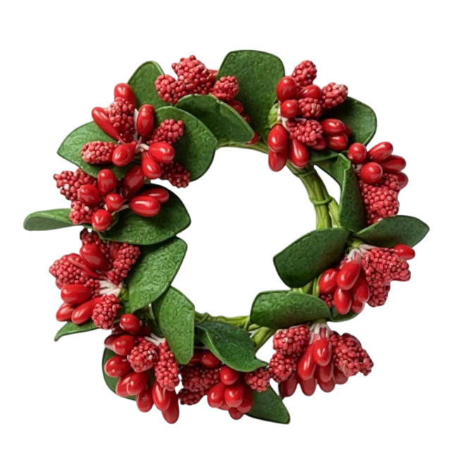 Nicolson Russell Christmas Wreath Napkin Rings, Set of 4