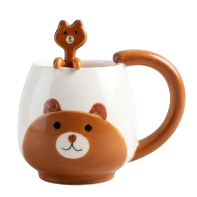 Nicolson Russell Brush & Burrow Children's Mug & Spoon - Bear
