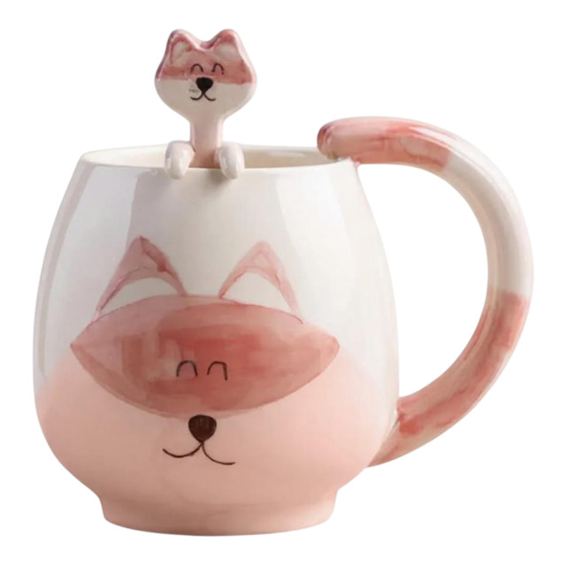 Nicolson Russell Brush & Burrow Children's Mug & Spoon - Fox