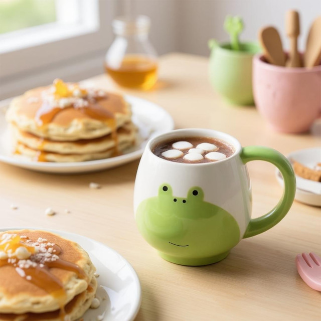 Nicolson Russell Brush & Burrow Children's Mug & Spoon - Frog