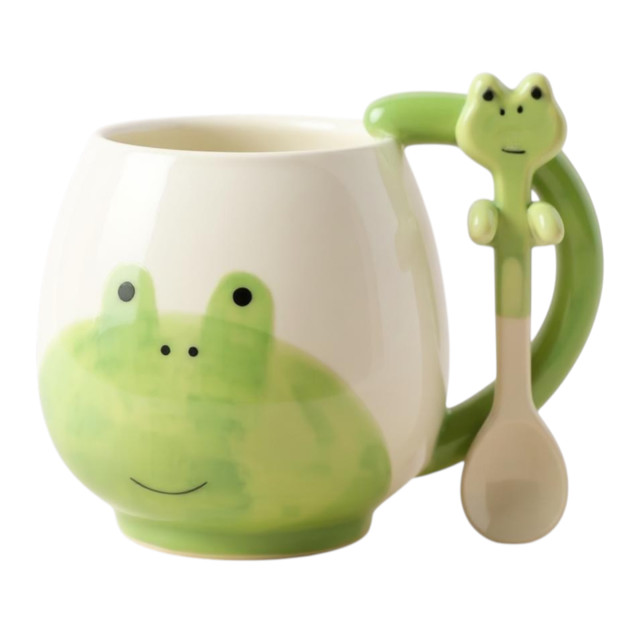 Nicolson Russell Brush & Burrow Children's Mug & Spoon - Frog