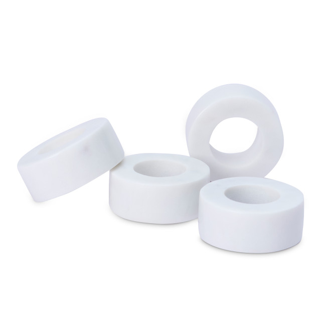 Humble & Mash Marble Napkin Rings, Set of 4 - White