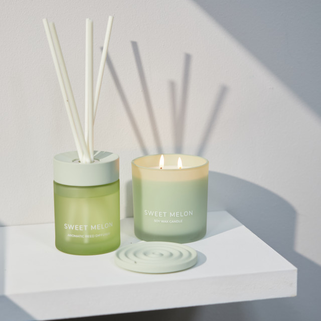 Humble & Mash Serenity Melon Sorbet Scented Filled Candle, 280g