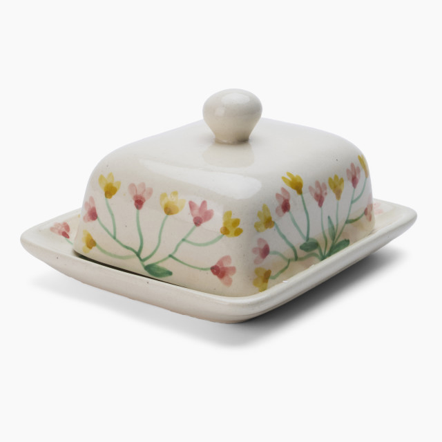 Humble & Mash Nostalgia Floral Ceramic Butter Dish