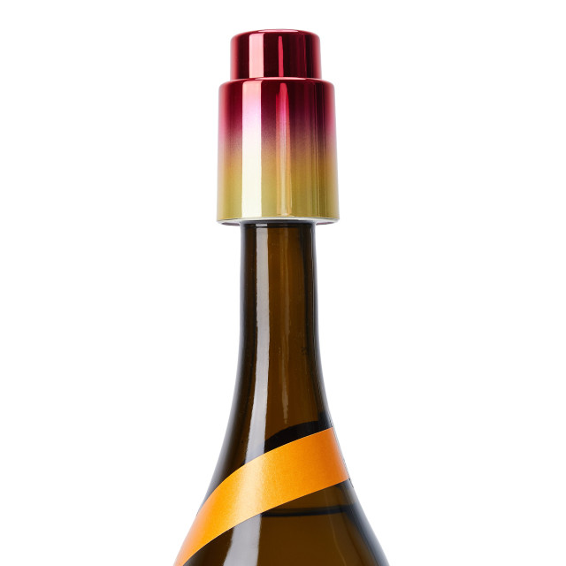 CorkPops Ombre Vac Wine Stopper - Ruby Orange
