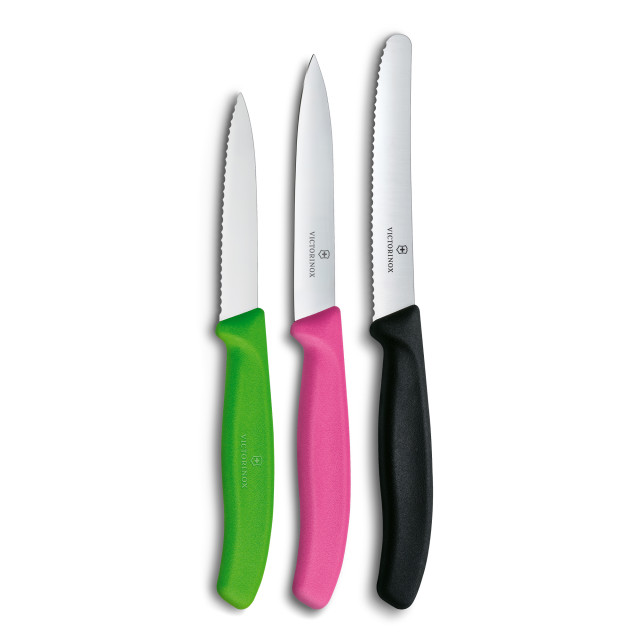 Victorinox Swiss Classic Prism Multicolour Paring Knife Set, 3-Piece