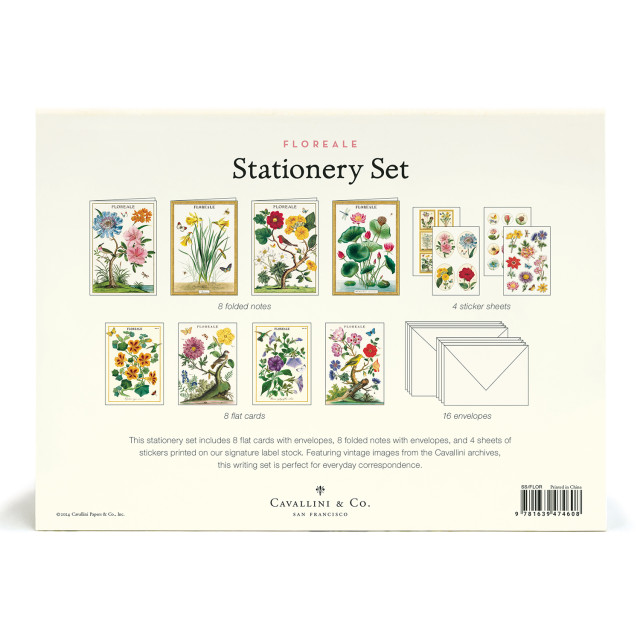 Cavallini & Co Floreale Stationery Set angle