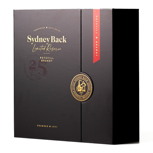 Sydney Back Limited Reserve 25-Year Old Brandy in Gift Box packaging
