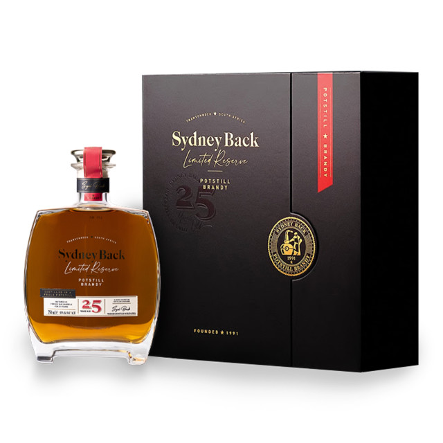 Sydney Back Limited Reserve 25-Year Old Brandy in Gift Box angle