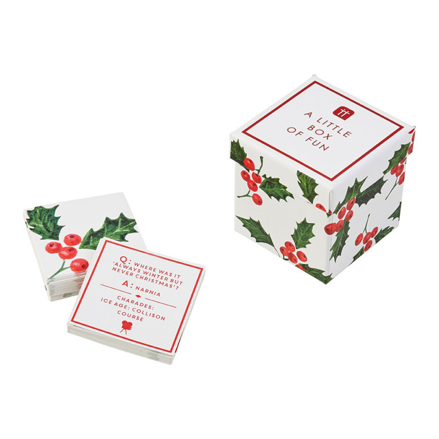 Talking Tables Botanical Christmas Trivia Game