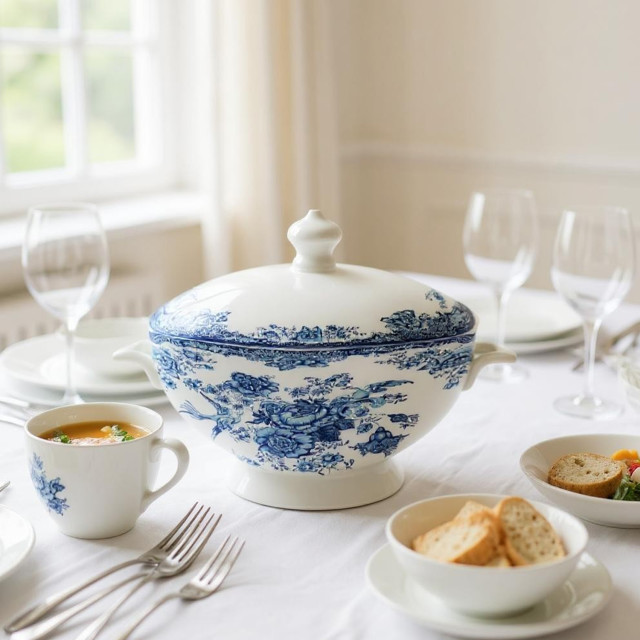 Nicolson Russell Amsterdam Tureen, 2.4L on the table