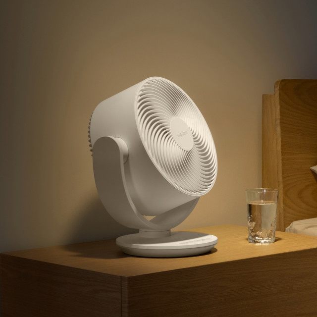 Xiaomi Smart Desktop Air Circulation Fan on a nightstand