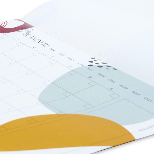 Me Thyme Monthly Planner , Vivid Vibes close up