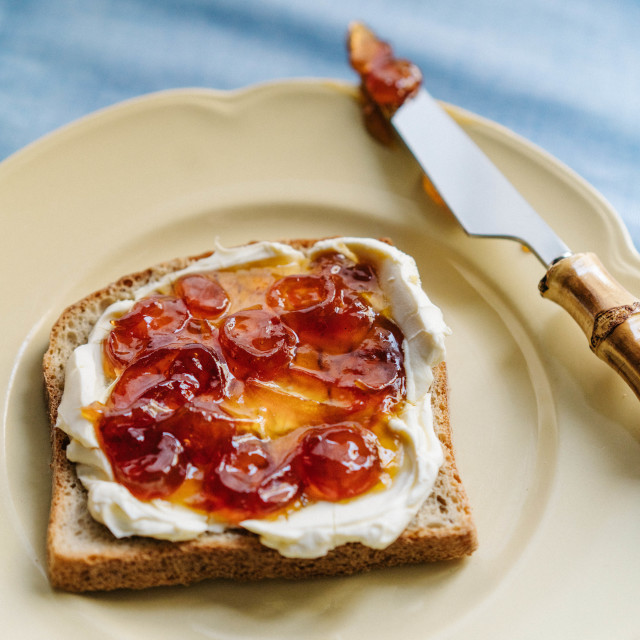 Kumquat & Co Kumquat, Cardamon & Orange Blossom Jam, 270g on toast