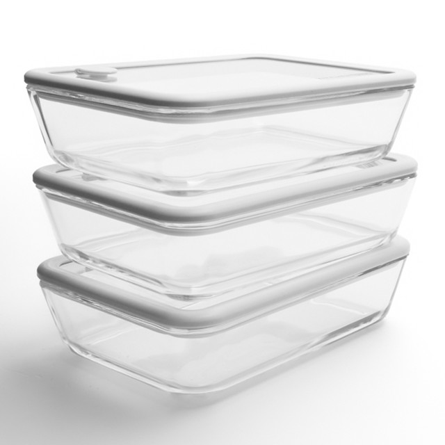 Kitchen Pro AirLock Glass Containers Set, 10-Piece