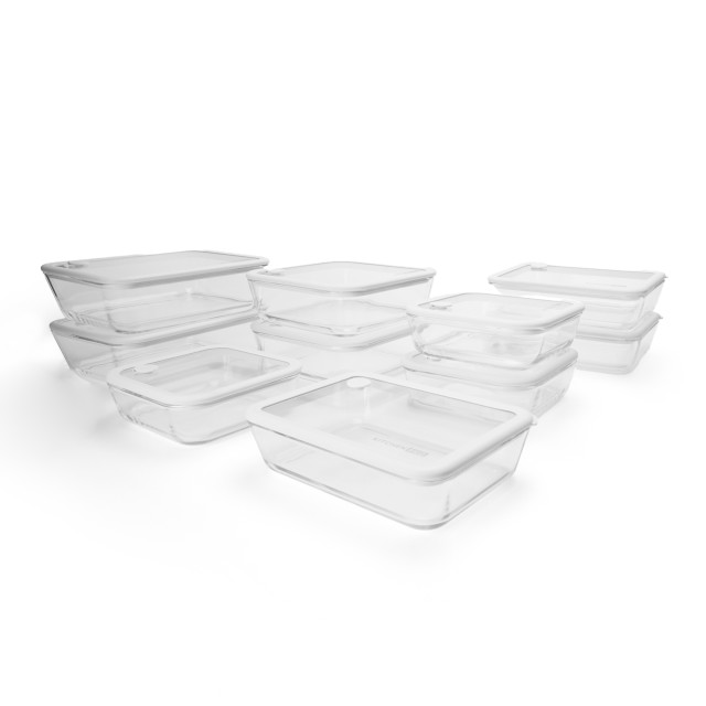 Kitchen Pro AirLock Glass Containers Set, 10-Piece