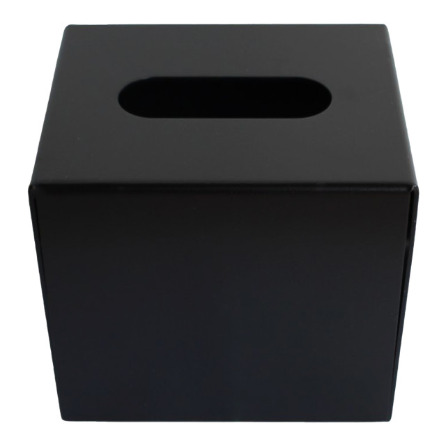 Joon Matte Black Square Tissue Box Holder
