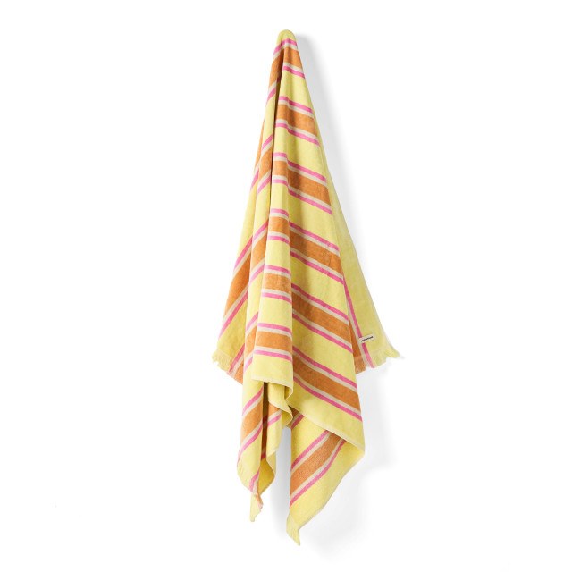 Linen House Brazil Beach Towel - Yellow angle