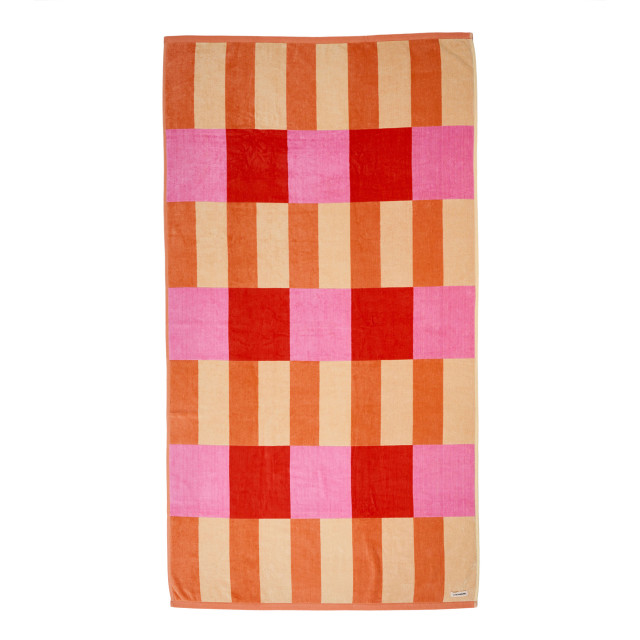 Linen House Square Beach Towel - Pink