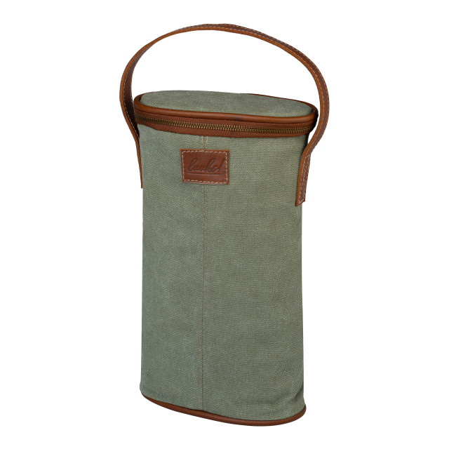 Luuks Dan Canvas 2-Bottle Cooler - Olive